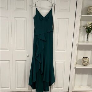 Adrianna Papell Emerald High-Low Dress